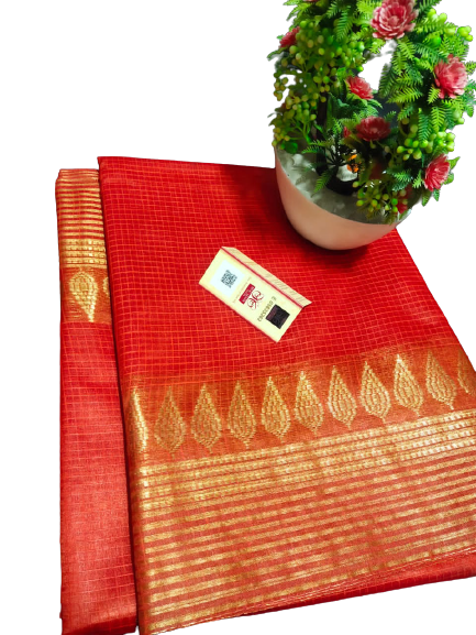 Pure Silk Linen Saree SILK ZONE