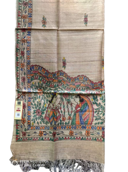 Tussar ghicha silk dupatta SILK ZONE