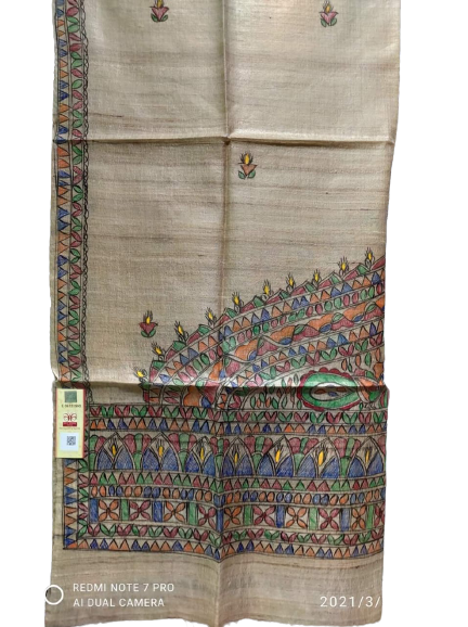 Tussar ghicha silk dupatta SILK ZONE