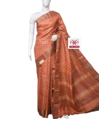 Pure Tussar Silk print saree