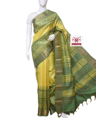 Pure Tussar Silk print saree