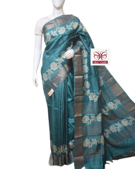 Pure Tussar Silk print saree