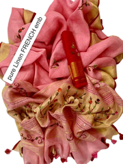 Pure linen handwork saree SILK ZONE