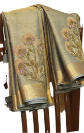 Pure desi tussar silk saree SILK ZONE