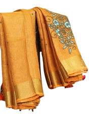 Pure tussar desi silk saree SILK ZONE