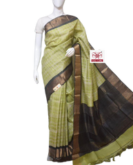 Pure Tussar Silk print saree