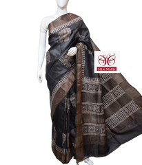 Pure Tussar Silk print saree