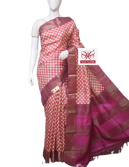 Pure Tussar Silk print saree