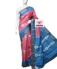 Pure Tussar Silk print saree