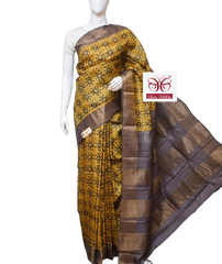 Pure Tussar Silk print saree