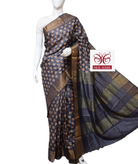 Pure Tussar Silk print saree