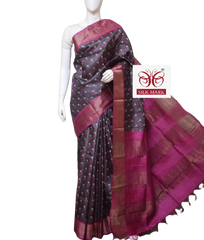 Pure Tussar Silk print saree