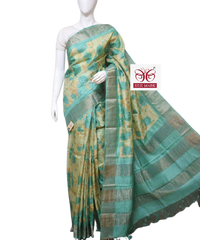 Pure Tussar Silk print saree