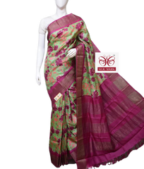 Pure Tussar Silk print saree