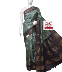 Pure Tussar Silk print saree