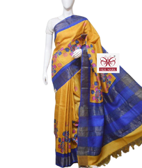 Pure Tussar Silk print saree