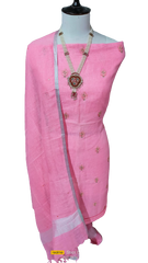 Linen embroidery suit SILK ZONE