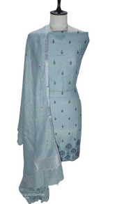 Linen embroidery suit SILK ZONE