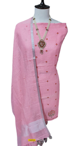 Linen embroidery suit SILK ZONE