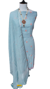 Linen embroidery suit SILK ZONE