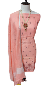 Linen embroidery suit SILK ZONE