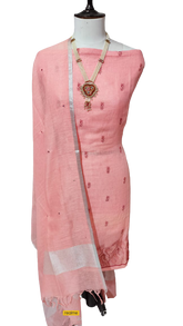 Linen embroidery suit SILK ZONE