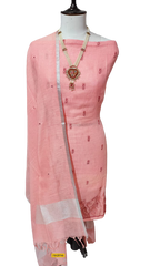 Linen embroidery suit SILK ZONE