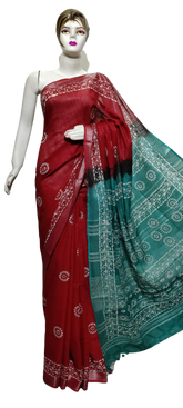 Cotton linen batik print suit Husain