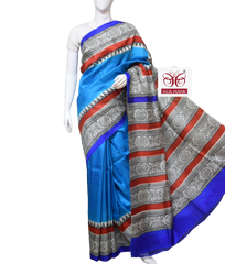Pure Tussar Silk print saree