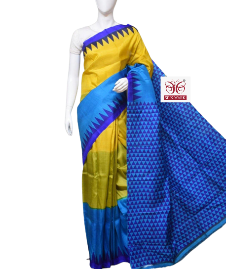 Pure Tussar Silk print saree