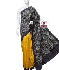 Pure Tussar Silk print saree