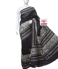 Pure Tussar Silk print saree