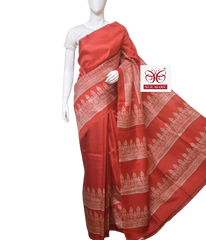 BISHNUPURI TUSSRE SILK SAREE SILK ZONE