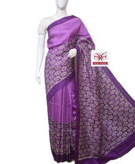 Pure Tussar Silk print saree