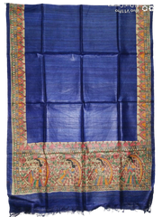 Tussar silk hand kalamkari paint dupatta SILK ZONE