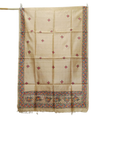 Tussar silk hand kalamkari dupatta SILK ZONE