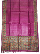 Tussar silk hand kalamkari paint dupatta SILK ZONE