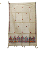Tussar silk hand kalamkari paint dupatta SILK ZONE