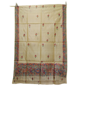 Tussar silk hand kalamkari paint dupatta SILK ZONE