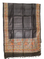 Tussar silk hand kalamkari paint dupatta SILK ZONE