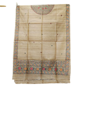 Tussar silk hand kalamkari paint dupatta SILK ZONE