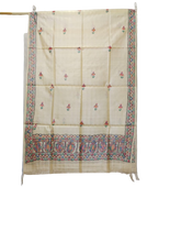 Tussar silk hand kalamkari paint dupatta SILK ZONE