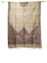 Tussar silk hand kalamkari paint dupatta Silk ZONE