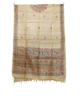 Tussar silk hand kalamkari dupatta SILK ZONE