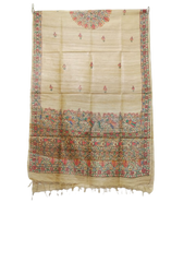 Tussar silk hand kalamkari dupatta SILK ZONE