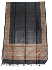Tussar silk hand kalamkari paint dupatta SILK ZONE