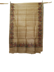 Tussar silk hand kalamkari paint dupatta SILK ZONE