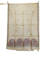 Tussar silk hand kalamkari paint dupatta SILK ZONE
