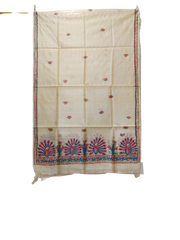 Tussar silk hand kalamkari pant dupatta SILK ZONE