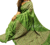 Pure tussar cutwork design silksareee1 SILK ZONE